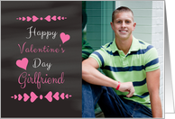 Girlfriend - Valentine’s Day Card Chalkboard look Photo Card