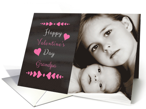 Grandpa - Valentine's Day Card Chalkboard look Photo card (1204060)