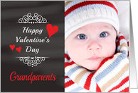 Grandparents - Valentine’s Day Card Chalkboard look Photo Card