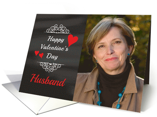 Husband - Valentine's Day Card Chalkboard look Photo card (1204088)
