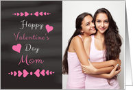 Mom Valentine’s Day Chalkboard look Customizable Front card