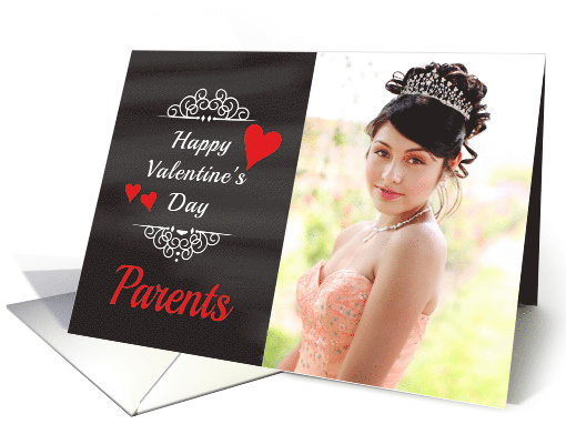Parents - Valentine's Day Card Chalkboard look Photo card (1204198)