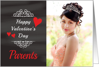 Parents - Valentine’s Day Card Chalkboard look Photo Card