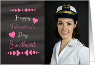 Sweetheart - Valentine’s Day Card Chalkboard look Photo Card