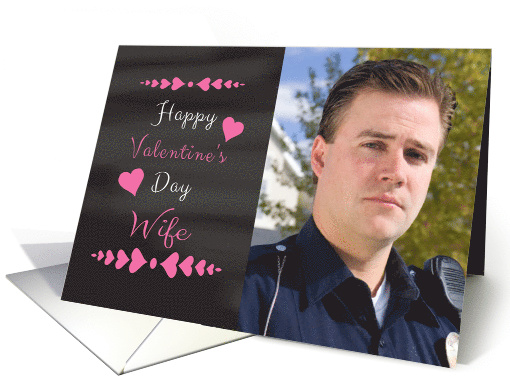 Wife - Valentine's Day Card Chalkboard look Photo card (1204322)