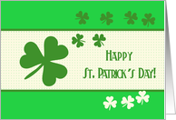 Happy St. Patrick’s Day Irish luck clovers card