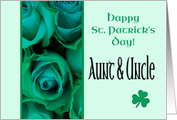Aunt & Uncle Happy St. Patrick’s Day Irish Roses card