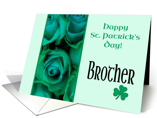 Brother Happy St. Patrick's Day Irish Roses card (1221152)