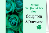 Daughter & Partner Happy St. Patrick’s Day Irish Roses card