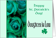 Daughter in Law Happy St. Patrick’s Day Irish Roses card