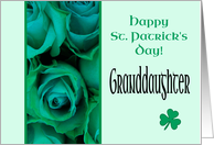 Granddaughter Happy St. Patrick’s Day Irish Roses card