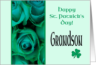 Grandson Happy St. Patrick’s Day Irish Roses card