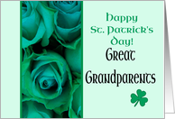 Great Grandparents Happy St. Patrick’s Day Irish Roses card