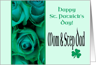 Mom & Step Dad Happy St. Patrick’s Day Irish Roses card
