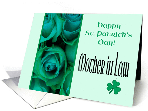 Mother in Law Happy St. Patrick's Day Irish Roses card (1221882)