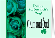 Mum & Dad Happy St. Patrick’s Day Irish Roses card