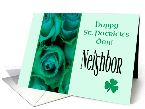 Neighbor Happy St. Patrick's Day Irish Roses card (1222172)