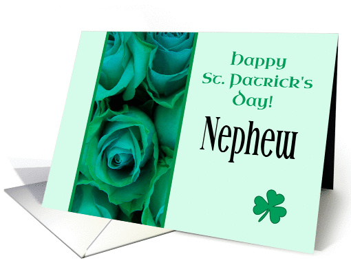 Nephew Happy St. Patrick's Day Irish Roses card (1222174)