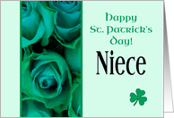 Niece Happy St. Patrick’s Day Irish Roses card