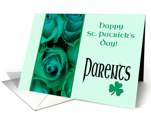 Parents Happy St. Patrick's Day Irish Roses card (1222190)