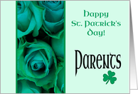 Parents Happy St. Patrick’s Day Irish Roses card