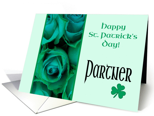 Partner Happy St. Patrick's Day Irish Roses card (1222194)