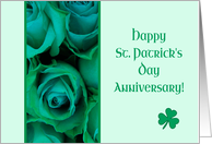 Anniversary on St. Patrick’s Day Irish Roses card