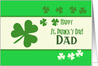 Dad Happy St. Patrick’s Day Irish luck clovers card