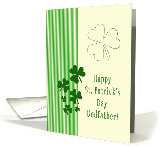 Godfather Happy St. Patrick's Day Irish luck clovers card (1222918)