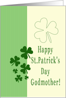 Godmother Happy St. Patrick’s Day Irish luck clovers card