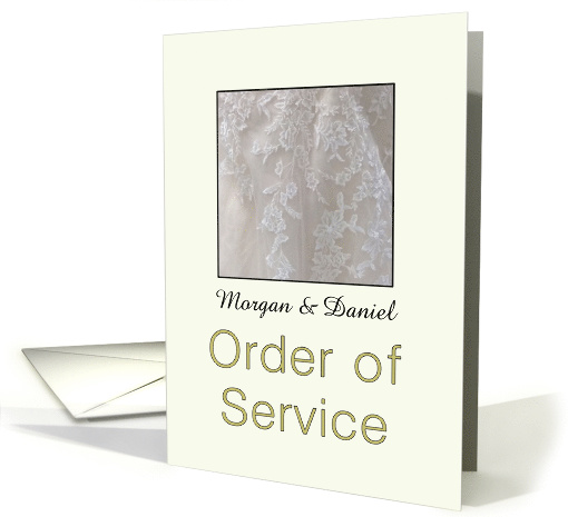 Order of Service - Custom Front card (1224730)