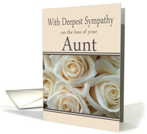Aunt Sympathy Pale Pink Roses card (1263594)