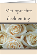 Dutch Sympathy Pale Pink Roses card