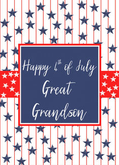 Great Grandson 4th...
