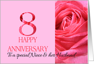 Year Specific Wedding Anniversary Cards for Niece  
