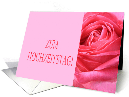 Zum Hochzeitstag - German wedding congratulations - Pink... (1283254)