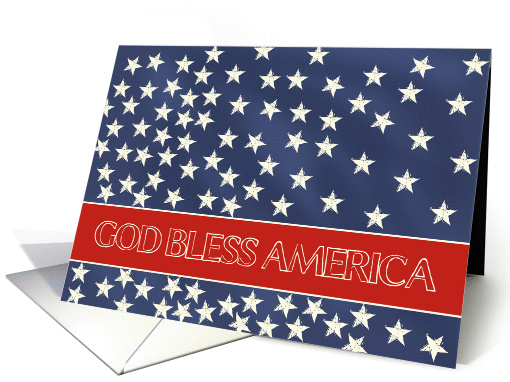 Patriot Day - god bless America - blue chalkboard stars... (1309198)