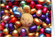 Happy easter eggs card