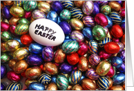 Happy Easter Chocolate Easter Eggs card