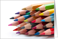 Colored Pencils Blank Any Occasion card
