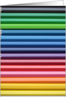 Rainbow Color Pencils Gaypride Birthgay card