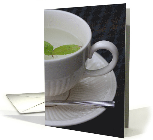 Mint Tea in a Cup Blank Any Occasion card (554570)