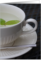 Mint Tea in a Cup Blank Any Occasion card