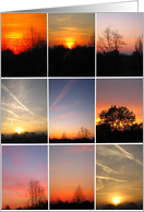 Sunset Collage Photo Blank Any Occasion card