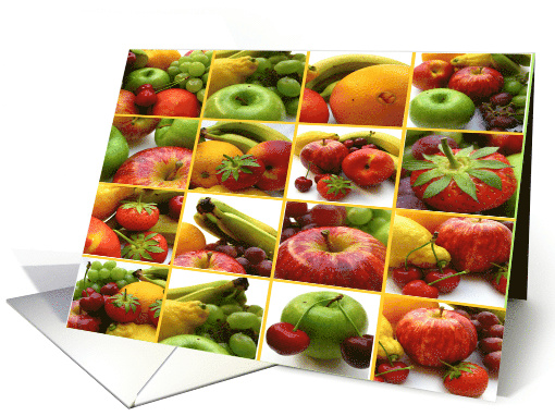 Fruit Collage Blank Any Occasion card (558520)