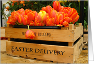 special easter delivery tulips card