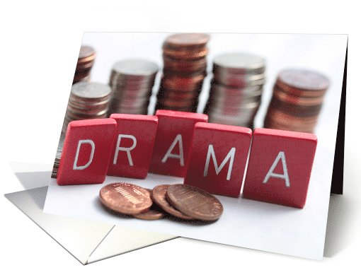 Financial Drama - card to enclose money card (563716)