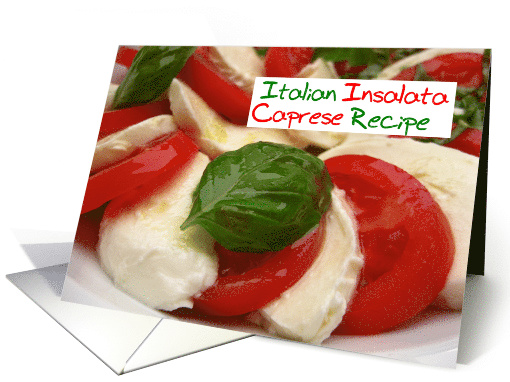 Italian Caprese Tomato Salad Recipe card (565513)