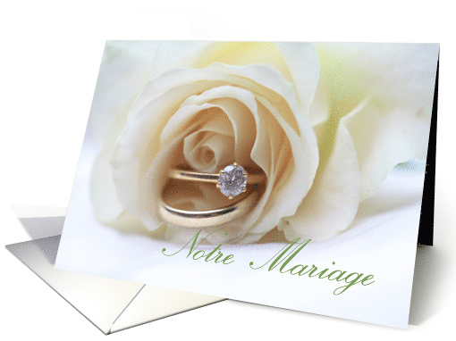Notre Mariage French Wedding Invitation card (566886)