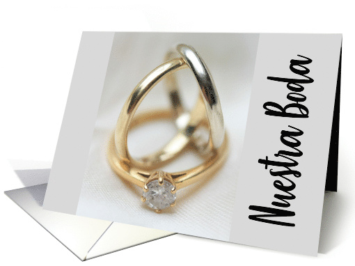 Nuestra Boda, Spanish Wedding Bands Invitation card (566948)
